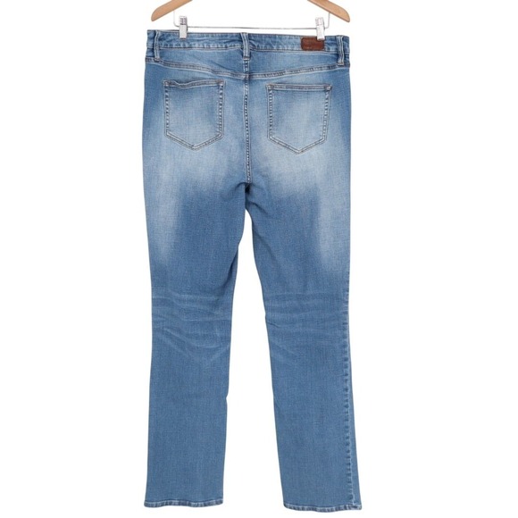 Lands' End Jeans Womens 16 blue denim Cotton Stretch Preppy 5-Pockets Skinny Leg - Picture 5 of 6